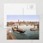 Carte Postale Helsingborg port et hôtel de ville Suède (Devant / Derrière)