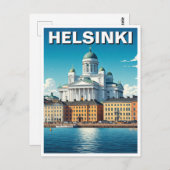Carte Postale Helsinki Finlande Voyages (Devant / Derrière)
