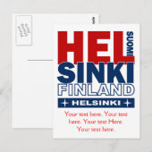 Carte postale Helsinki - personnalisable (Devant / Derrière)