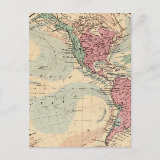 Carte Postale Hémisphère occidental 14 (Devant)