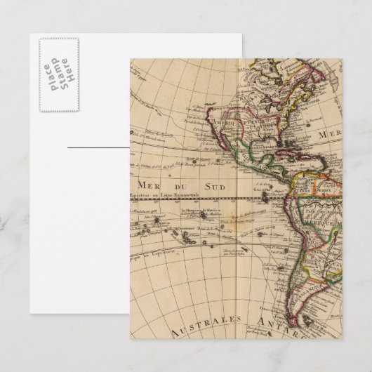 Carte Postale Hémisphère occidental 3 (Devant / Derrière)