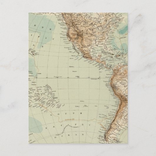 Carte Postale Hémisphère occidental 3 (Devant)