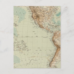 Carte Postale Hémisphère occidental 3