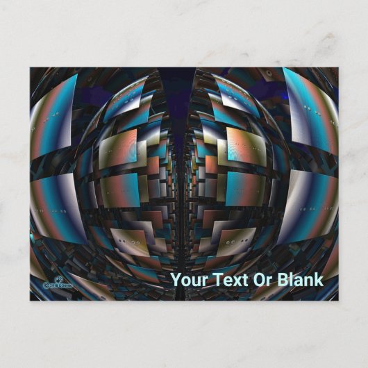 Carte Postale Hémisphères concentrés (Devant)