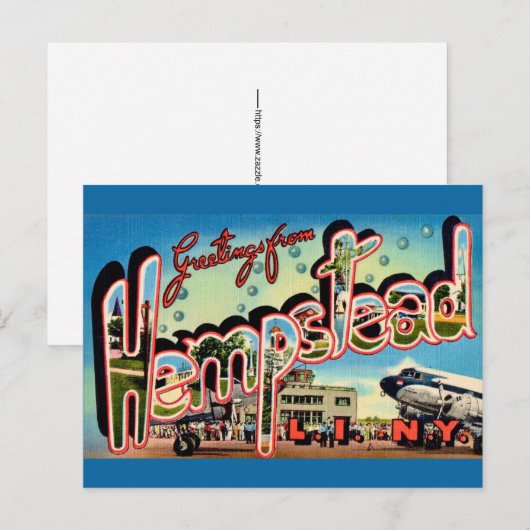 Carte Postale Hempstead Long Island NY (Devant / Derrière)