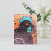 Carte Postale Hen numérique (Debout devant)