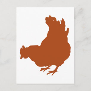 Carte Postale Hen [poulet, fermier, oeufs biologiques]
