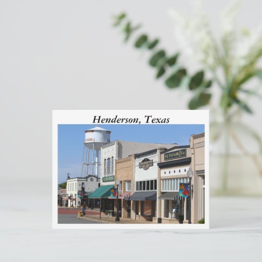 Carte Postale Henderson, Texas (Debout devant)