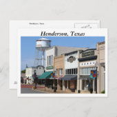 Carte Postale Henderson, Texas (Devant / Derrière)