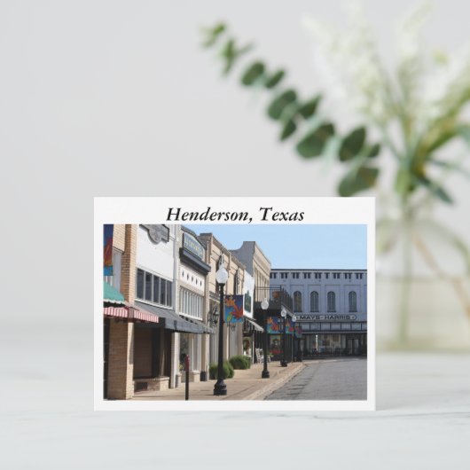Carte Postale Henderson, Texas (Debout devant)