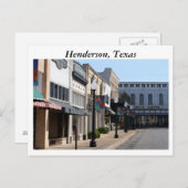 Carte Postale Henderson, Texas (Devant / Derrière)