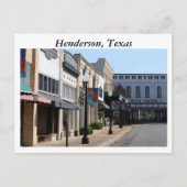 Carte Postale Henderson, Texas (Devant)