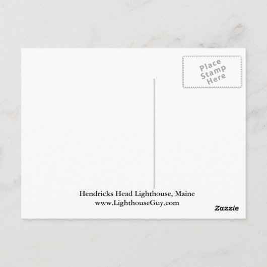 Carte Postale Hendricks Head Lighthouse, Maine Postcard (Dos)