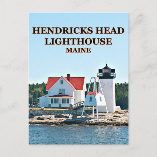 Carte Postale Hendricks Head Lighthouse, Maine Postcard (Devant)