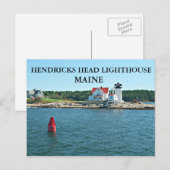 Carte Postale Hendricks Head Lighthouse, Maine Postcard (Devant / Derrière)