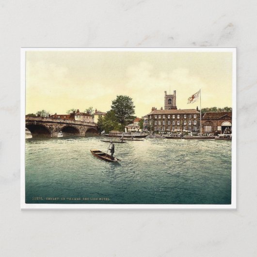 Carte Postale Henley on Thames, Red Lion Hotel, Londres et sous- (Devant)