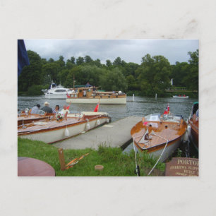 Carte Postale Henley sur la Tamise, Bateaux à moteur classiques