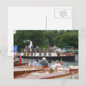 Carte Postale Henley sur la Tamise, Yatch à vapeur classique (Devant / Derrière)