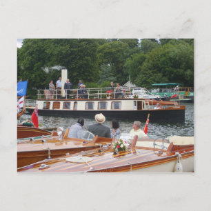 Carte Postale Henley sur Thames, yacht à vapeur classique