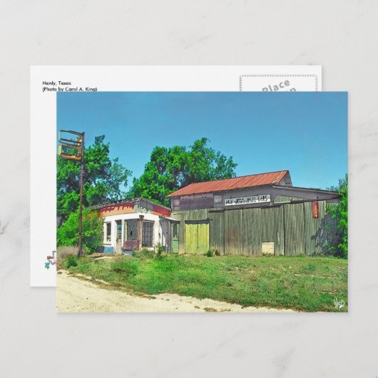 Carte Postale Henly, Texas (Devant / Derrière)