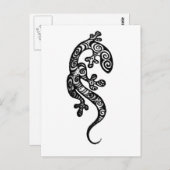 Carte Postale Henna Gecko Par Cynthia McDonald (Devant / Derrière)