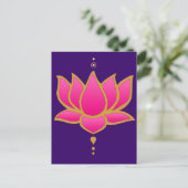 Carte postale Henna Lotus Pink (Debout devant)