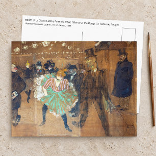 Carte Postale Henri de Toulouse-Lautrec - Danse au Rouge