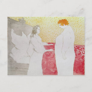Carte Postale Henri de Toulouse-Lautrec   Femme au lit, profil