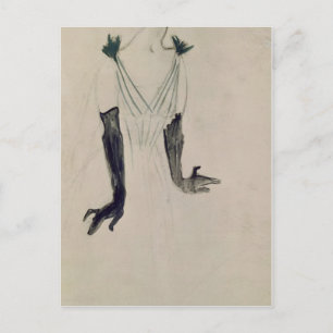 Carte Postale Henri de Toulouse-Lautrec Yvette Guilbert, 1894