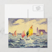 Carte Postale Henri-Edmond Cross-Sailboats près de Chicago (Devant / Derrière)