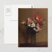 Carte Postale Henri Fantin-Latour - Geraniums (Devant / Derrière)