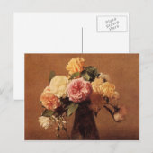 Carte Postale Henri Fantin-Latour - Rose (Devant / Derrière)