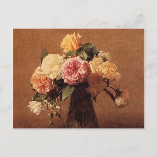 Carte Postale Henri Fantin-Latour - Rose (Devant)