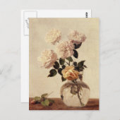 Carte Postale Henri Fantin-Latour - Rose (Devant / Derrière)