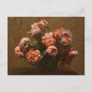 Carte Postale Henri Fantin-Latour - Vase des pivoines