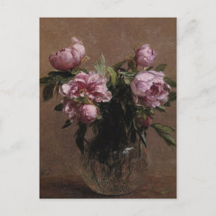 Carte Postale Henri Fantin-Latour - Vase des pivoines