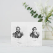 Carte Postale Henri Montan Berton et François Adrien (Debout devant)