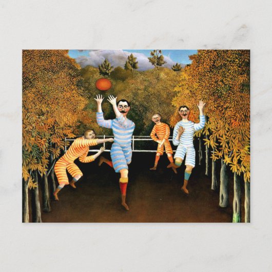 Carte Postale Henri Rousseau - Joueurs De Football, (Devant)