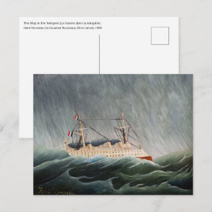 Carte Postale Henri Rousseau - Le navire dans la tempête