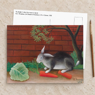 Carte Postale Henri Rousseau - Le repas du lapin