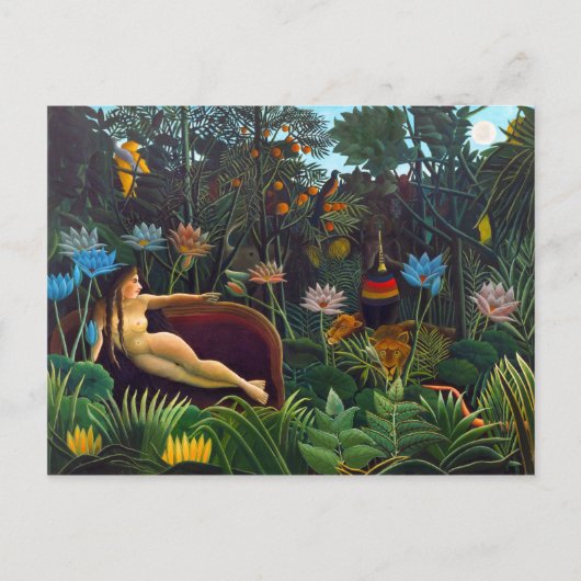 Carte Postale Henri Rousseau Le rêve 1910 (Le Rêve) Naïviste (Devant)