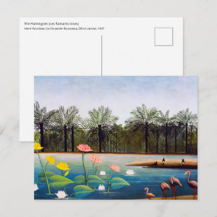Carte Postale Henri Rousseau - Les Flamants roses