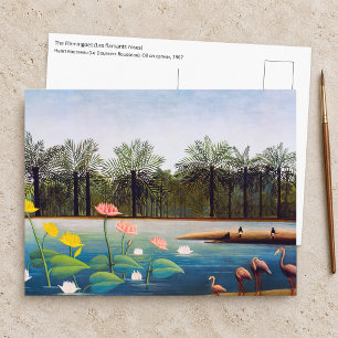 Carte Postale Henri Rousseau - Les flamants roses