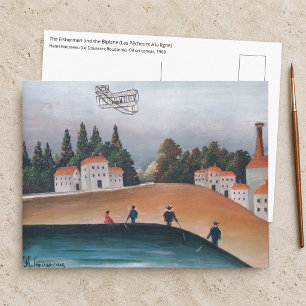Carte Postale Henri Rousseau - Les Pêcheurs et le Biplan