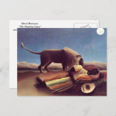 Carte Postale Henri Rousseau - Les Tziganes qui dorment (Devant / Derrière)