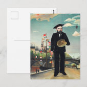 Carte Postale Henri Rousseau - Paysage de mon portrait (Devant / Derrière)