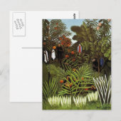 Carte Postale Henri Rousseau - Paysage exotique (Devant / Derrière)