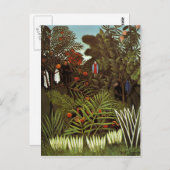 Carte Postale Henri Rousseau - Paysage exotique (Devant / Derrière)