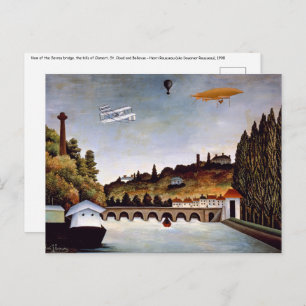 Carte Postale Henri Rousseau - Pont de Sèvres et collines de Cla