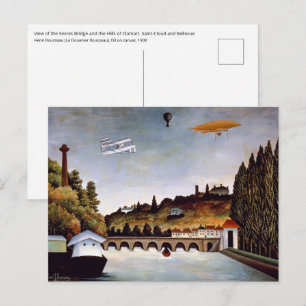 Carte Postale Henri Rousseau - Pont de Sèvres et collines de Cla